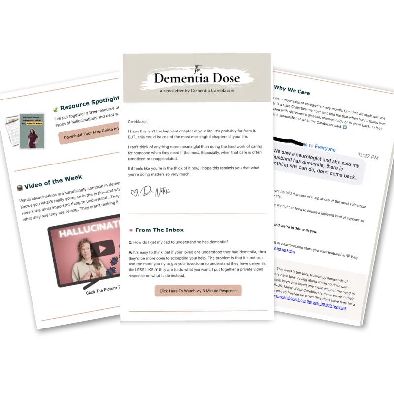 Sign up for the free dementia dose newsletter by natali edmonds