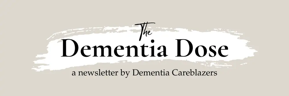 Dementia Dose weekly newsletter header
